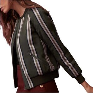 Artizia Le Fou Wilfred Picardy Stripe Bomber jacket size L excellent condition